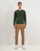 Picture of Basic Sweater V neck in Dark Green