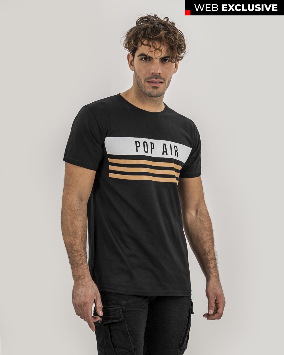 Ανδρικό T-Shirt "Brand" Μαύρο