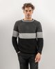 Picture of Men's Textured Pullover RGAR-(c.5024) 3-Coloured Black-Antra