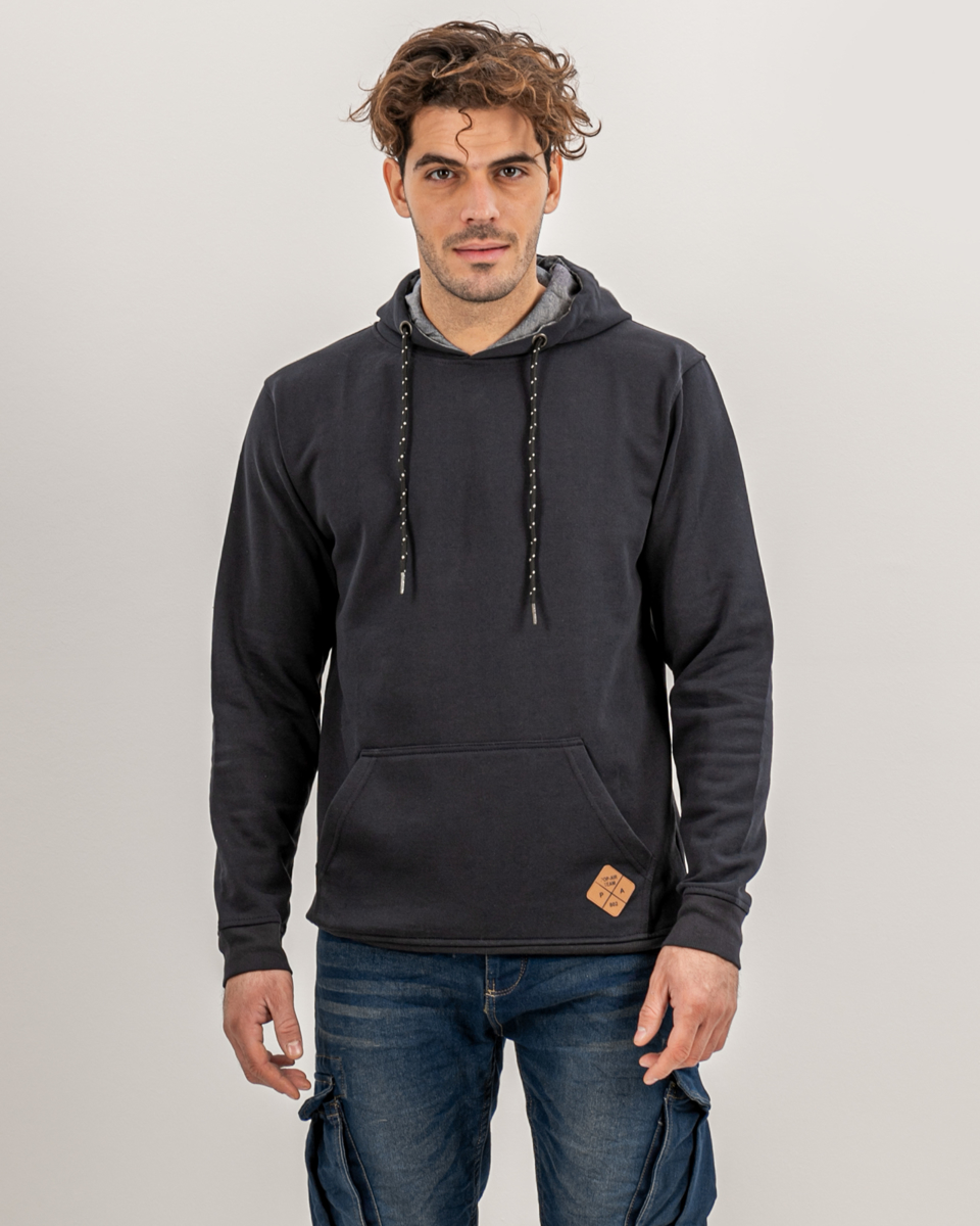 Picture of Men's Basic Hoodie in Blue Navy