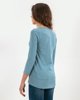 Picture of Women's T-Shirt "SAYIA" 3/4 in Blue Light