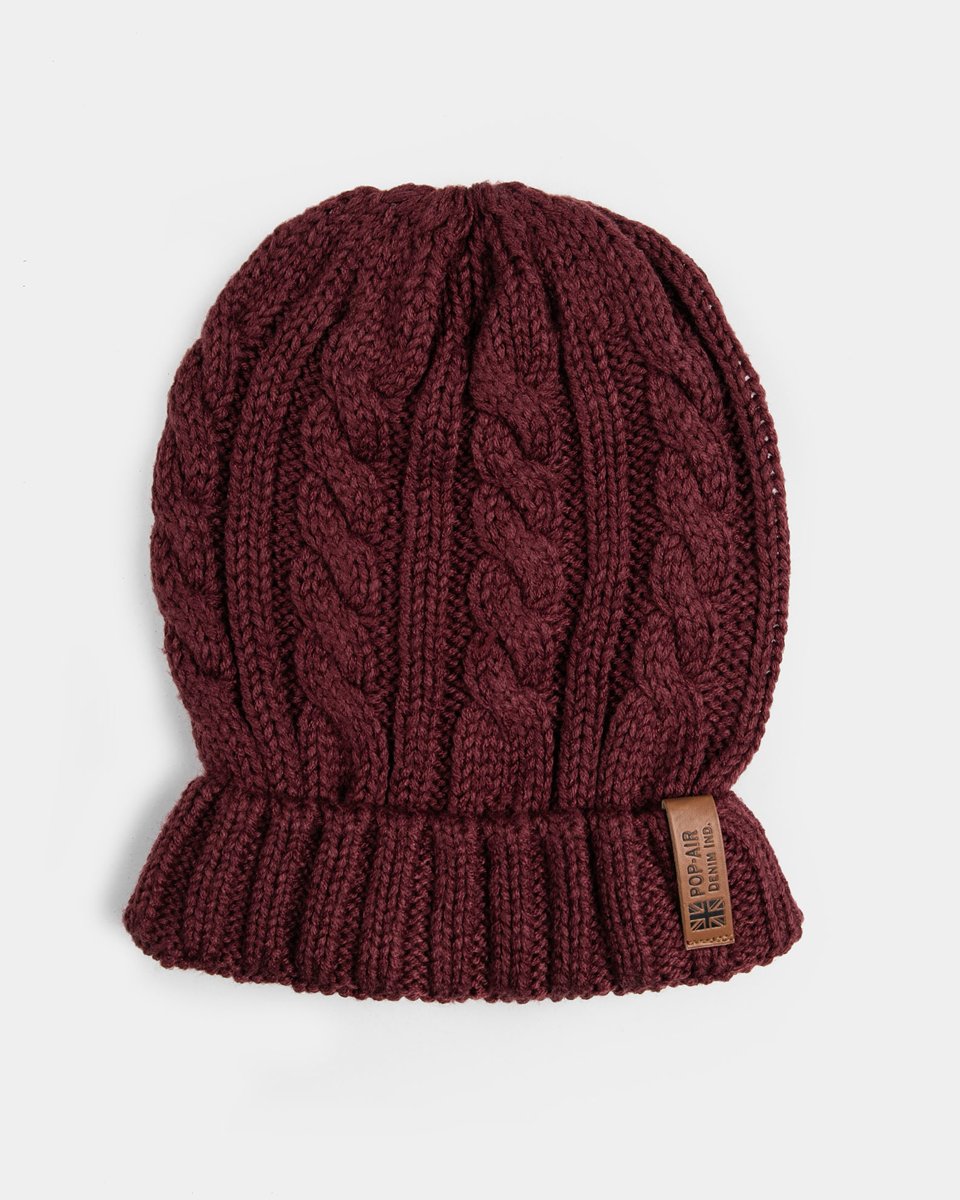 Picture of Men's Knitted Beanie in Bordeaux