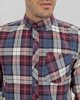 Picture of Men's Checked Long Sleeve Shirt "Gerald" in Bordeaux