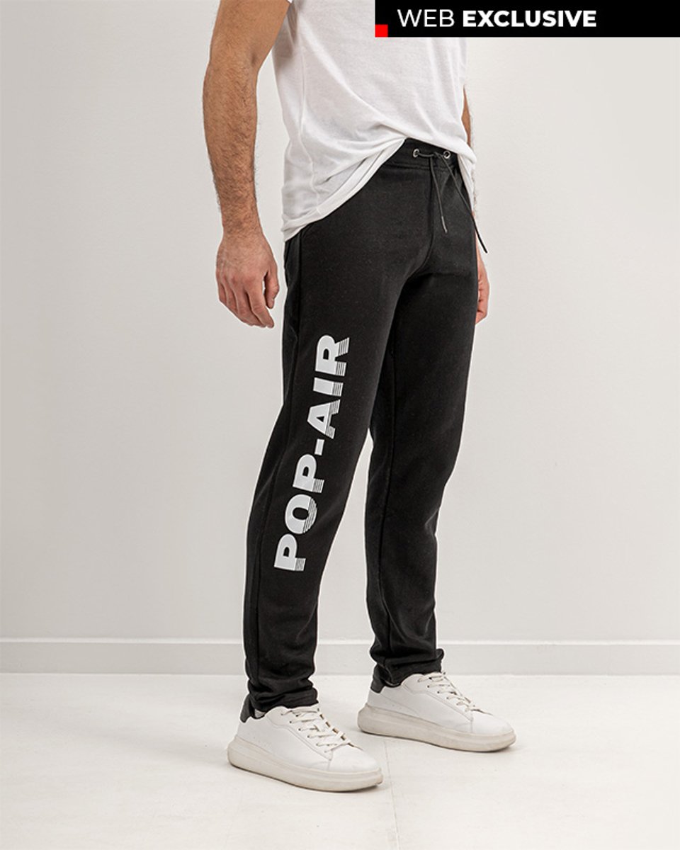 Ανδρικό Παντελόνι Φόρμας "POP-AIR" σε Χρώμα Μαύρο