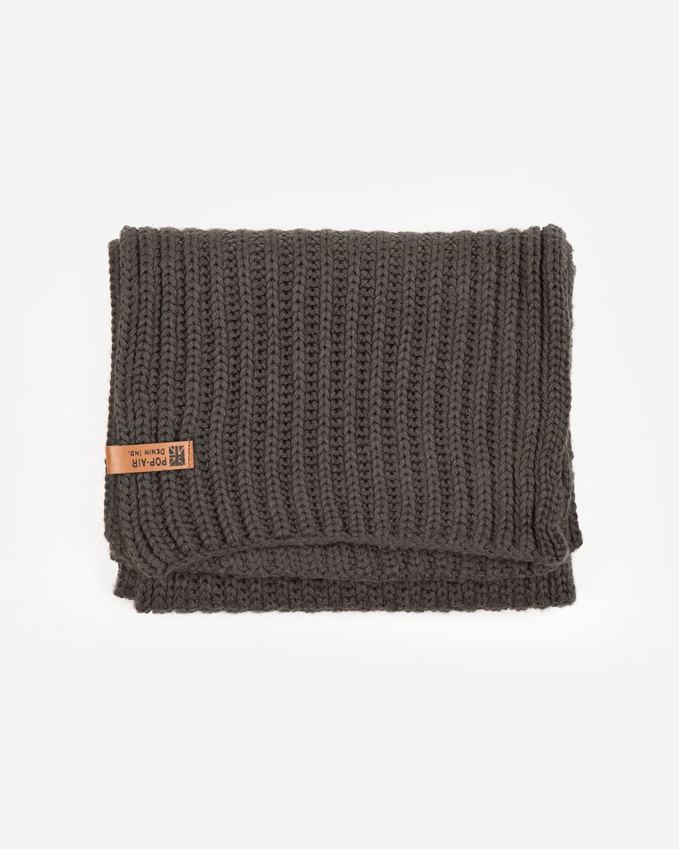 Picture of Men's Basic Knit Scarf Anthra