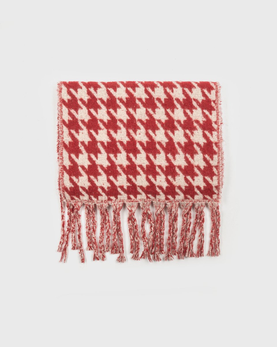 Picture of Striped Scarf "Nina" in Red