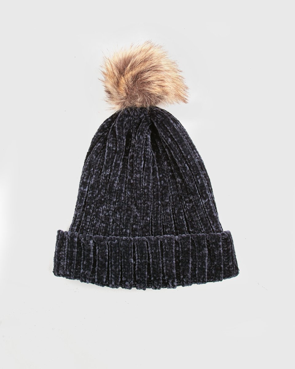 Picture of Women's Ribbed Knit Hat "Christin" in Blue Navy