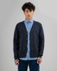 Picture of Mens V-Neck Cardigan with Buttons in Blue Navy