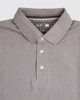 Picture of Men's Textured Polo Shirt "William" with Stand-Up Collar in Grey