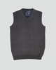 Picture of Men's Knitted Waistcoat in Grey Melange