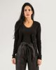 Picture of Women's Ribbed Cardigan "Alenia" in Black