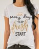 Picture of Women's Short Sleeve T-Shirt "Fresh Start" in White