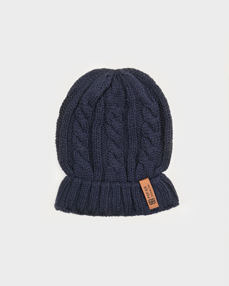 Picture of Men's Knitted Beanie in Blue Navy