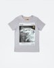 Picture of Men's Short Sleeve T-Shirt "Earth from Space Photo" in Grey Melange
