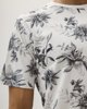 Picture of Men's Short Sleeve T-Shirt "Flori" in White-Blue Navy