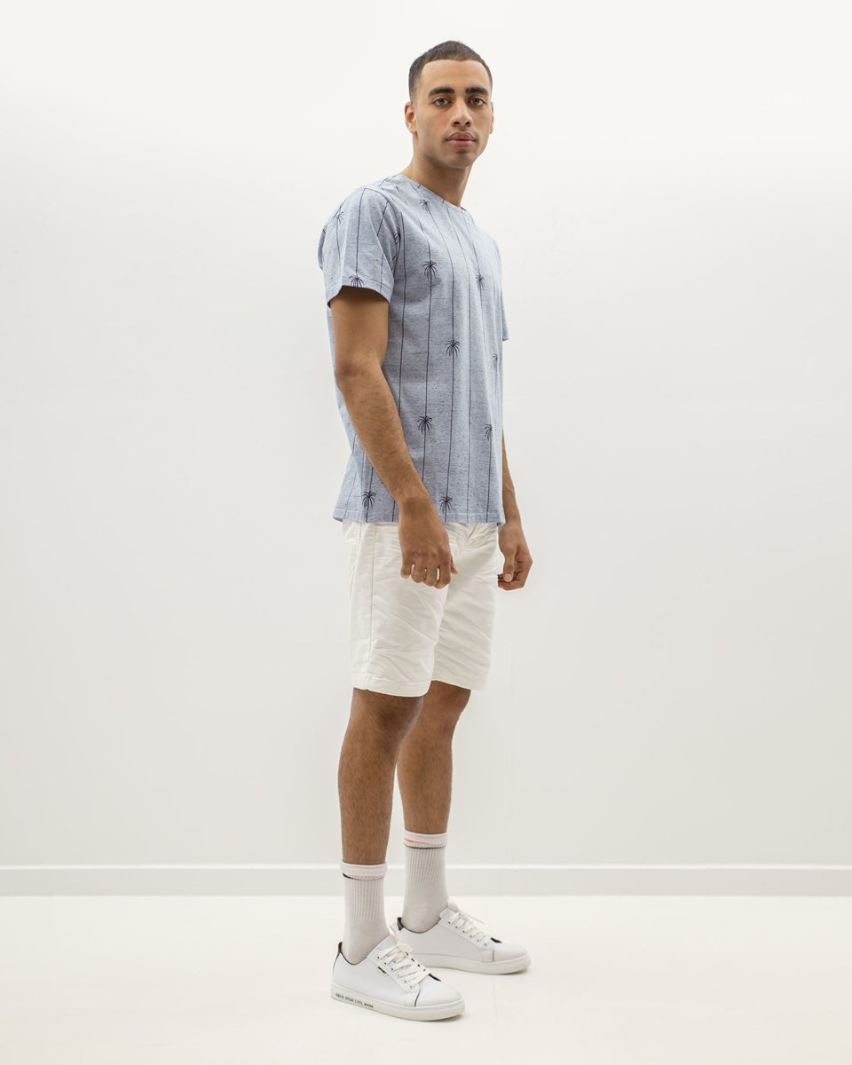 Picture of Men's Soft Denim Bermuda Shorts "Fred" in White