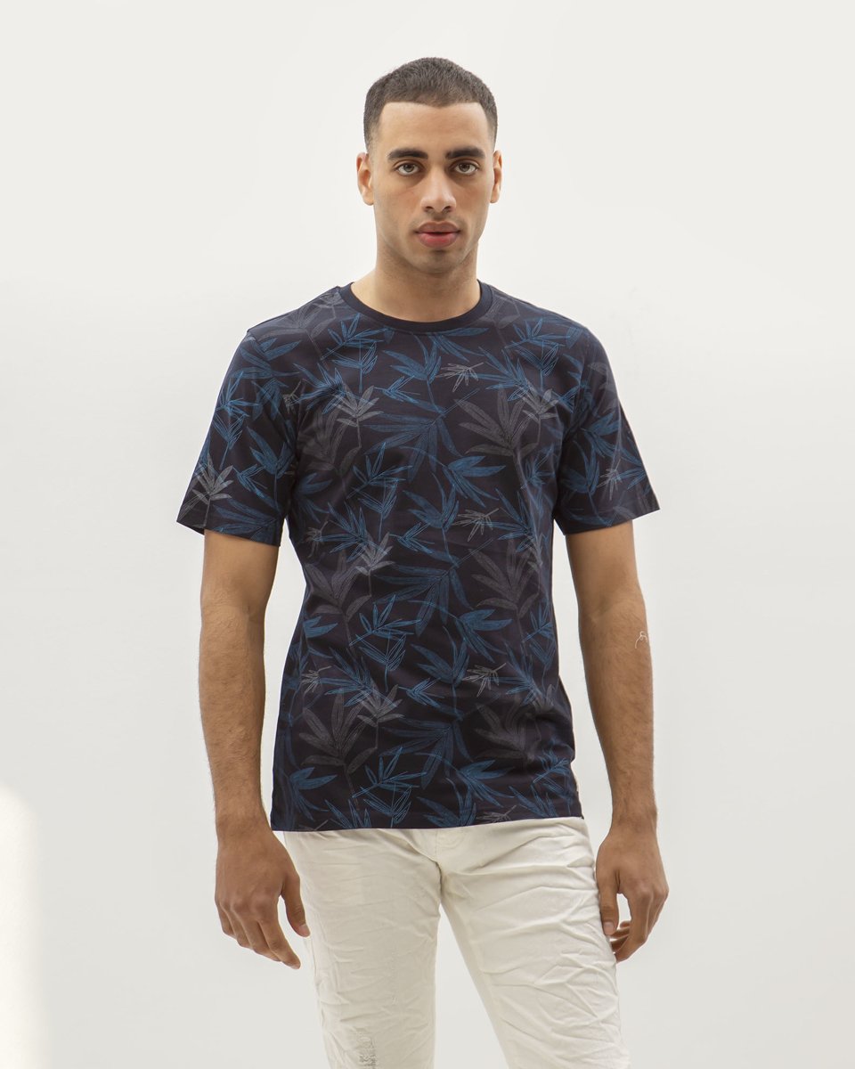 Picture of Mens T-Shirt "Logan" in Blue Navy