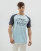 Ανδρικό Κοντομάνικο T-Shirt "Topanga Beach" Blue Light