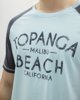 Picture of Men's Short Sleeve T-Shirt "Topanga Beach" Blue Light