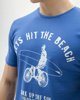 Picture of Men's Short Sleeve T-Shirt "Hit the Beach" in Blue