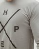 Ανδρικό Μακρυμάνικο T-Shirt "Hope" σε Χρώμα Γκρι