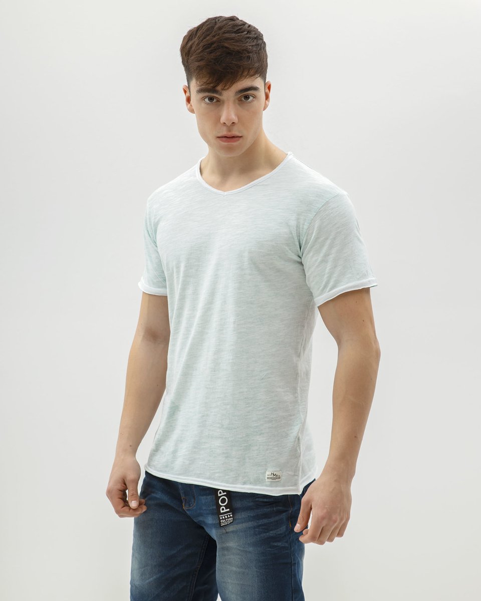 Ανδρικό Κοντομάνικο T-Shirt "Jamie" σε Χρώμα Άκουα