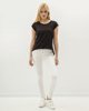 Picture of Women's Assymetric Short Sleeve T-Shirt in Black