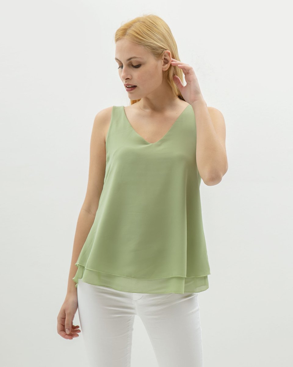 Picture of Women's Sleeveless Top "Kani" in Soft Green