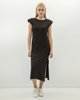 Picture of Maxi Dress with Shoulder Pads "Juliana" in Black