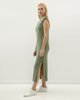 Picture of Maxi Dress with Shoulder Pads "Juliana" in Khaki
