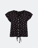 Picture of Women's Short Sleeve Floral Blouse "Risa" in Black
