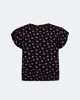 Picture of Women's Short Sleeve Floral Blouse "Risa" in Black