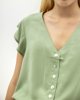 Picture of Women's Short Sleeve Blouse "Risa" in Hedge Green