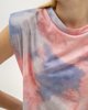 Γυναικείο T-Shirt Κοντομάνικο "Olivia" Tie Die Μπλε Ανοιχτό