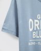 Ανδρικό Κοντομάνικο T-Shirt Blue Denim