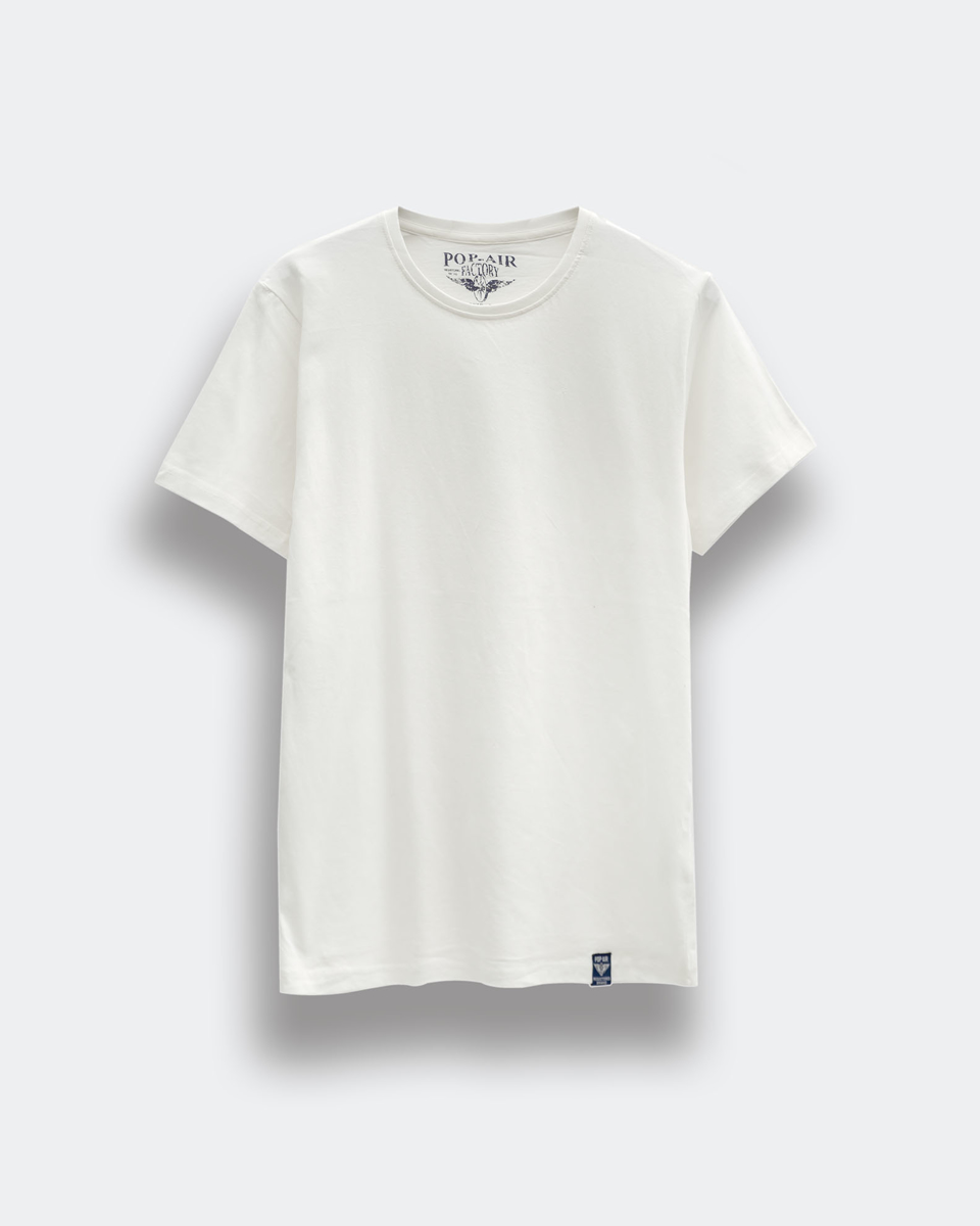 Ανδρικό Κοντομάνικο T-Shirt "Basic" σε Λευκό