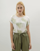 Picture of Women's Printed Short Sleeve Blouse "Farina" in Palm