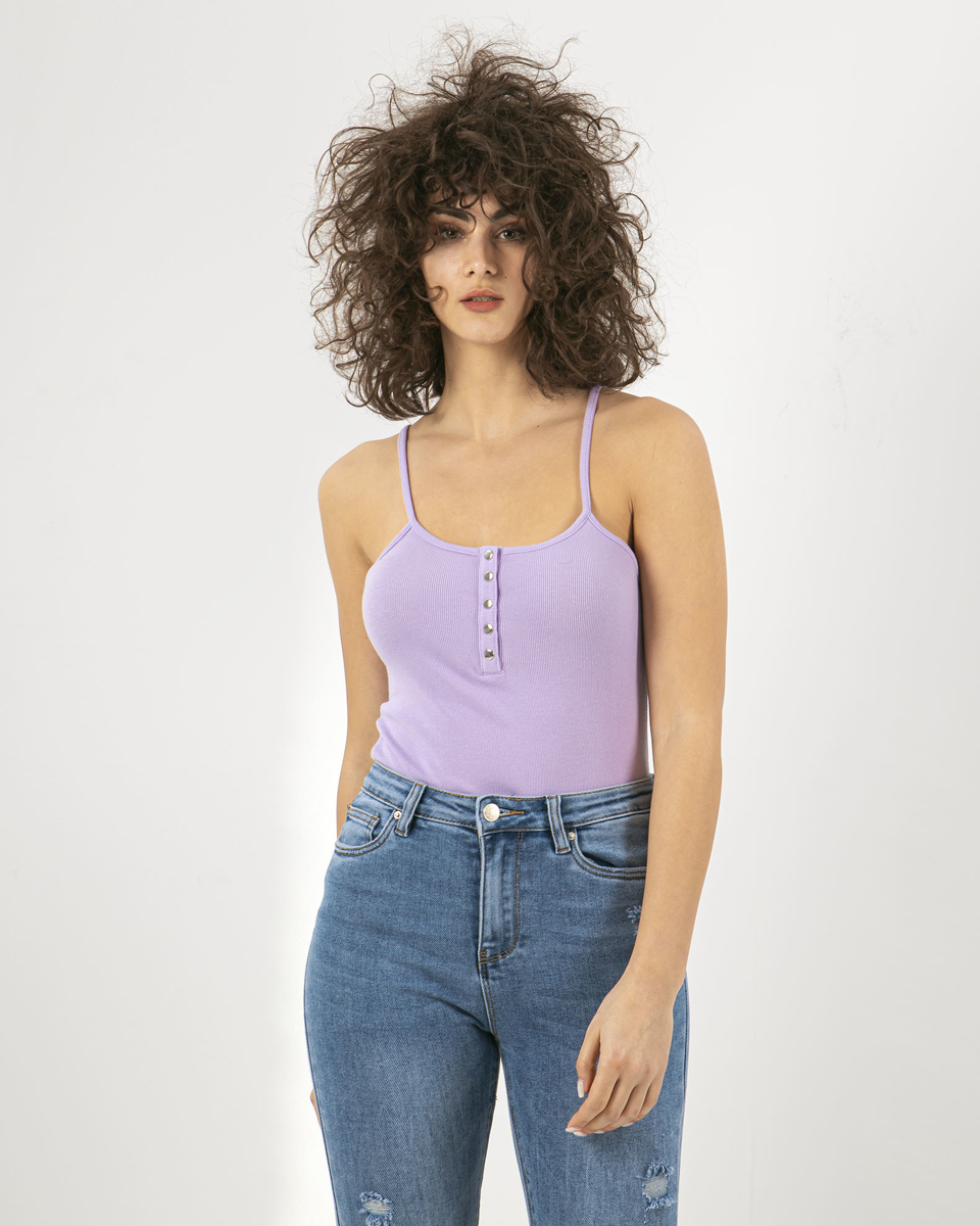 Picture of Ribbed Bodysuit "Spicy" in Lilac