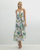 Picture of Maxi Floral Dress "Sabrina" in Off-white