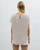 Picture of Women's Striped Short Sleeve Blouse "Farina" in Off-white