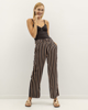 Picture of Women's Stripped Flowing Trousers "Rose" in Black