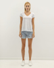 Γυναικείο Κοντομάνικο T-Shirt Flama "Irine" Λευκό