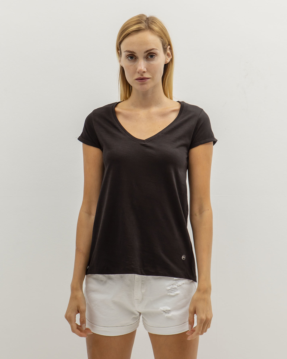 Γυναικείο Κοντομάνικο T-Shirt Flama "Irine" Μαύρο
