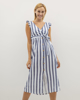 Picture of Women's Maxi Stripped Dress "Odissa" in Blue