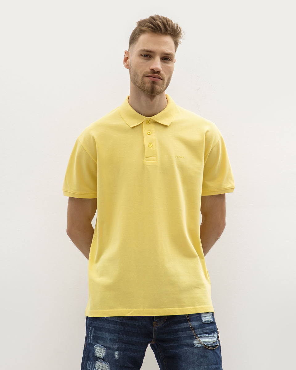 Ανδρική Μπλούζα Πόλο Basic Κοντομάνικη  ''Mike'' Κίτρινο