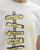 Ανδρικό Κοντομάνικο T-Shirt "Go Your Own Way" σε Χρώμα Λευκό