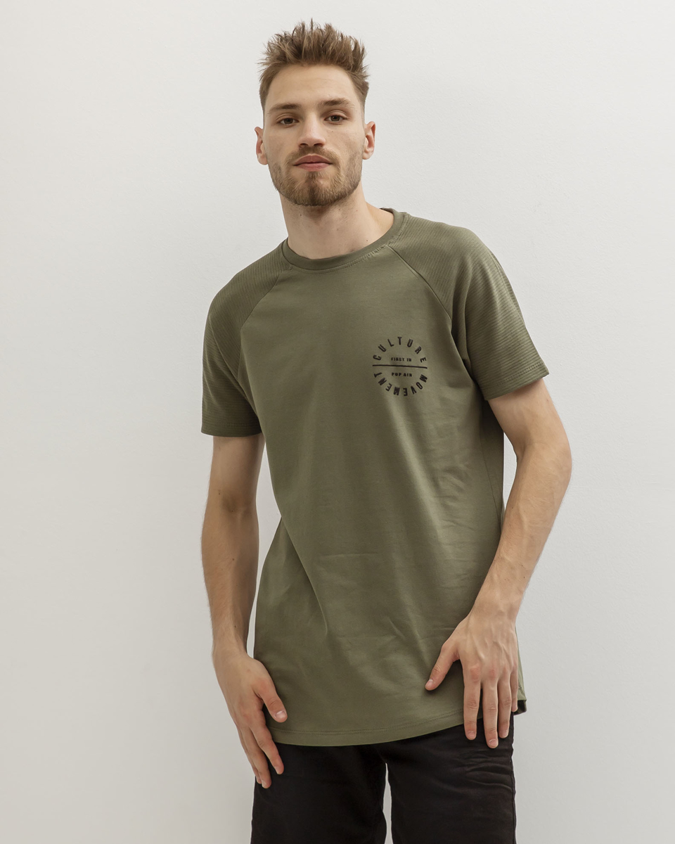 Picture of Men's Short Sleeve T-Shirt "Culture" Khaki