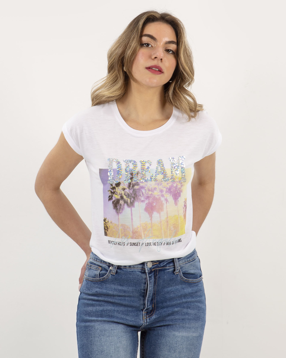 Picture of Women's Short Sleeve T-Shirt "Sophie" in White