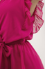 Μίνι Φόρεμα με Βολάν "Coline" Ροζ