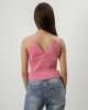 Picture of CROP TOP RIBBED "Cili" PINK